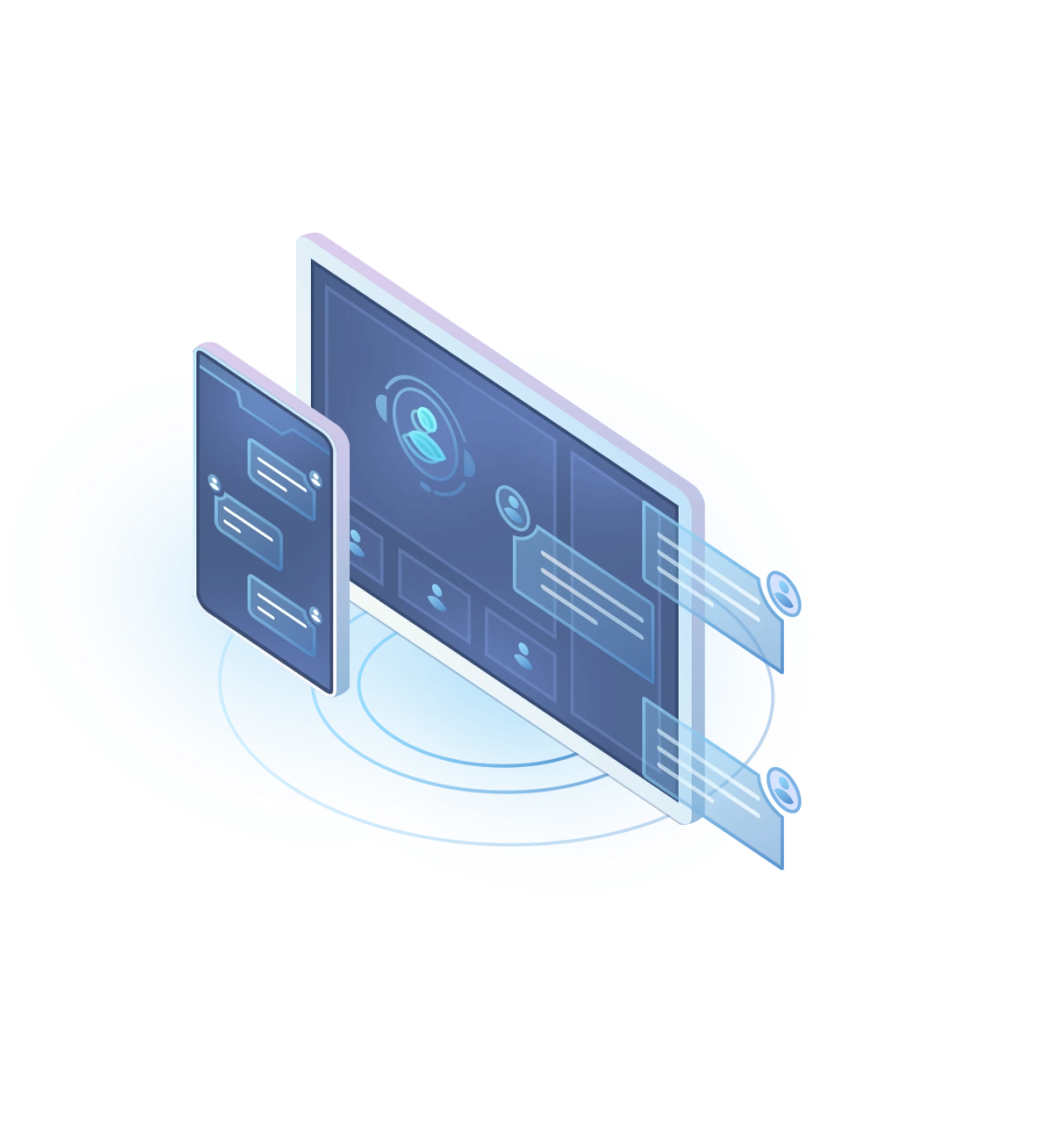 Customer Service wireframe